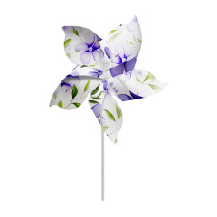 New Arrival Sublimation PET Windmill Heat Transfer DIY Pinwheels Double Sided Blank Pinwheels for Garden Patio Lawn Picnic Party Decoration