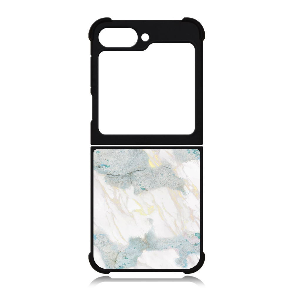 For Samsung Galaxy Z Flip Series,Z Flip 7 Sublimation Blank 2D TPU Phone Case Four Corner Anti-Drop DIY Phone Shell With Aluminum Insert