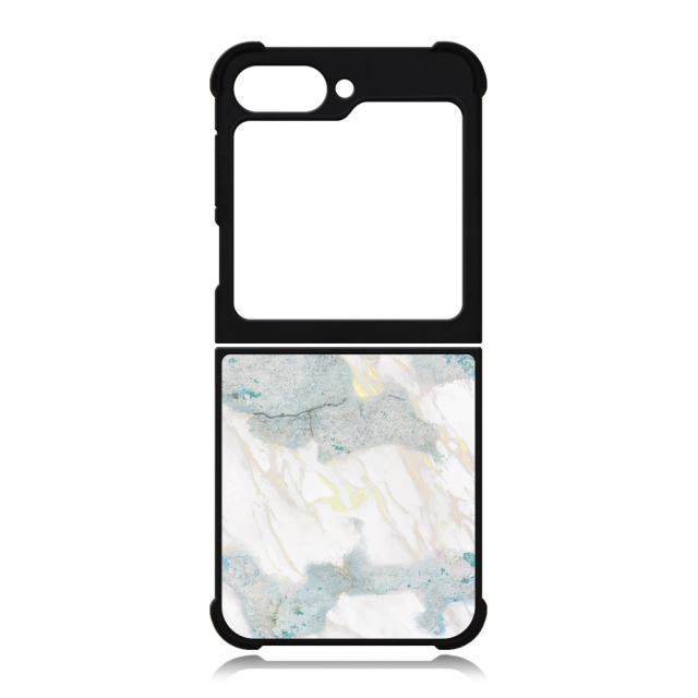 For Samsung Galaxy Z Flip 6 Sublimation Blank 2D TPU Phone Case Four Corner Anti-Drop DIY Phone Shell With Aluminum Insert