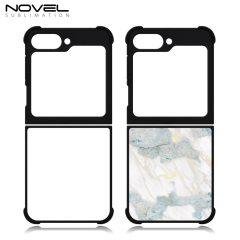 For Samsung Galaxy Z Flip 6 Sublimation Blank 2D TPU Phone Case Four Corner Anti-Drop DIY Phone Shell With Aluminum Insert