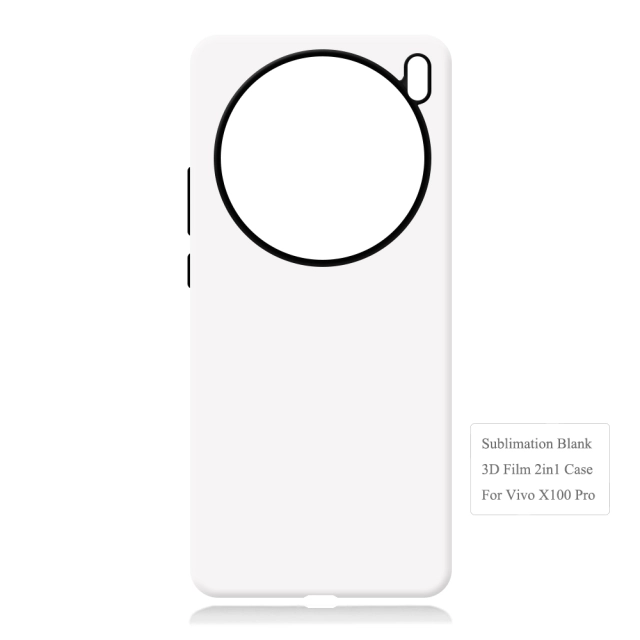 New Arrival 3D 2in1 Film Case Sublimation Cover Customized DIY Cell Phone Case for Vivo X100,Vivo X100 Pro
