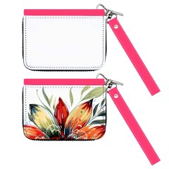 Sublimation PU Leather Wallet Heat Transfer Coin Wallet Single Side Printalbe Coin Credit Card Holder Diy Craft