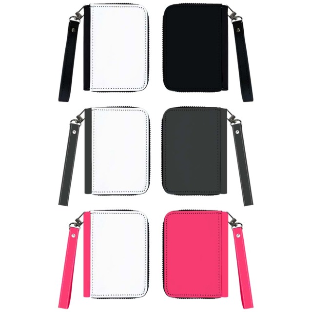 Sublimation PU Leather Wallet Heat Transfer Coin Wallet Single Side Printalbe Coin Credit Card Holder Diy Craft