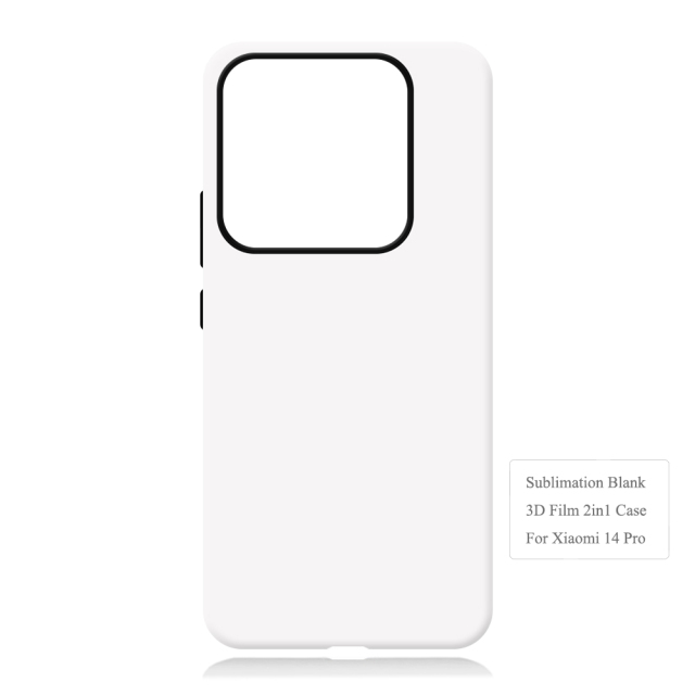 New Arrival 3D 2in1 Film Case Sublimation Cover Customized DIY Cell Phone Case for Xiaomi 14,Xiaomi 14 Pro,Xiaomi 14 Ultra