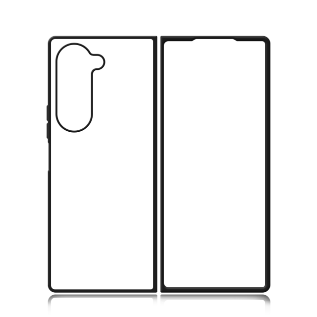 New Arrival Sublimation Blank 2D TPU Phone Case for Samsung  Z Fold 6 DIY Shell With Aluminum Insert