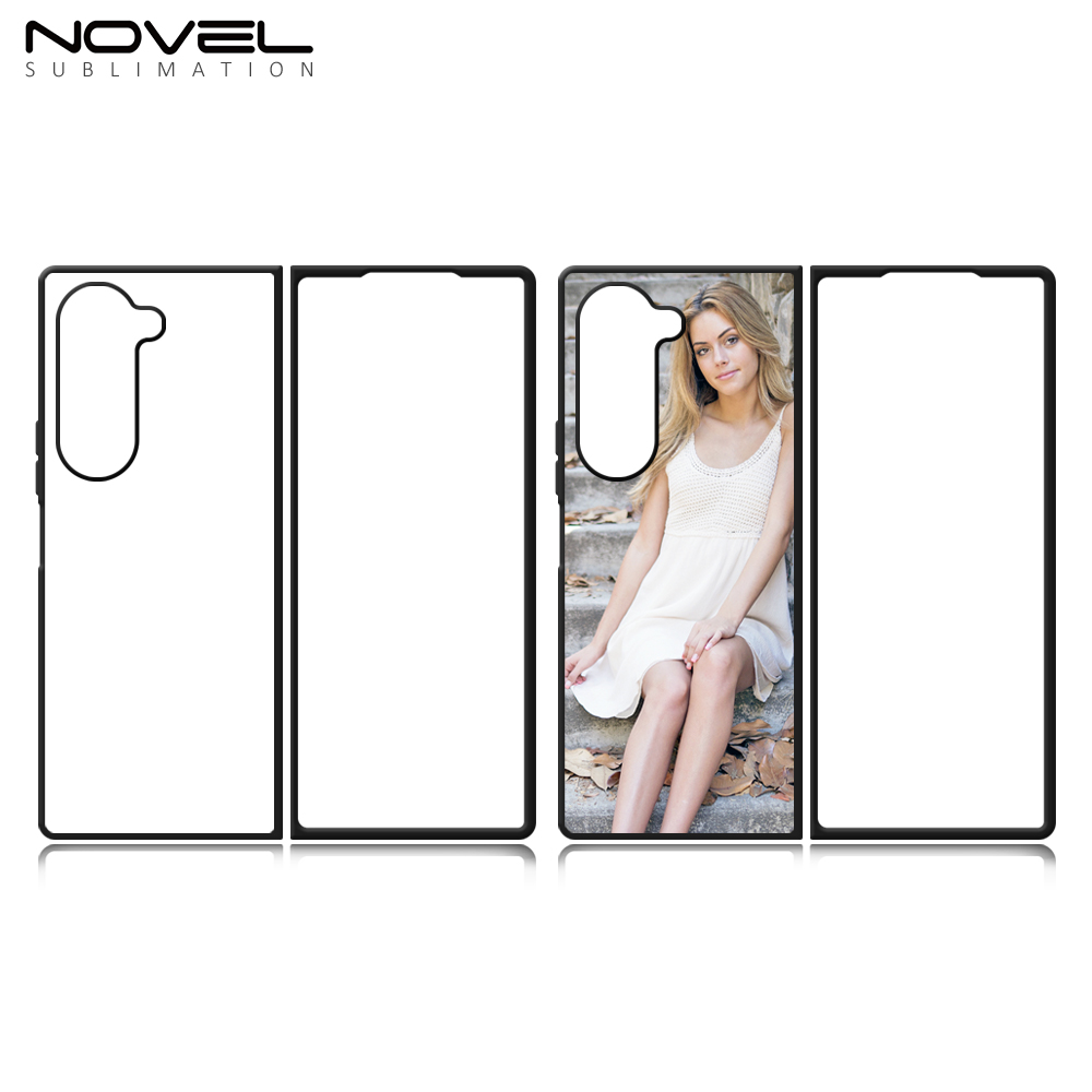 New Arrival Sublimation Blank 2D TPU Phone Case for Samsung  Z Fold 6 DIY Shell With Aluminum Insert