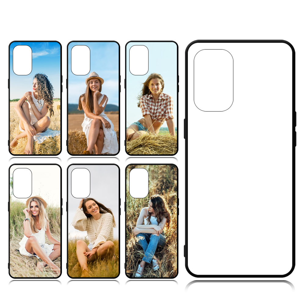 New Arrival Sublimation 2D TPU Phone Case for Reno 4 Series,Reno 6 4G with Aluminum Insert