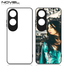 For Oppo A60 4G Sublimation 2D TPU Case With Aluminum Insert DIY Phone Shell