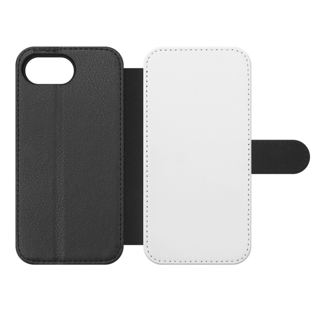 Sublimation Blank PU Leather Flip Phone Case for iPhone SE4 TPU Inside Wallet with Card Holder and Stand