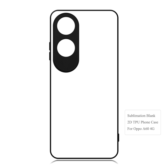 For Oppo A60 4G Sublimation 2D TPU Case With Aluminum Insert DIY Phone Shell