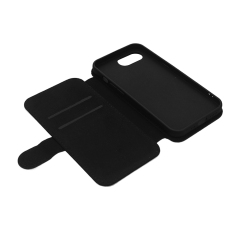 Sublimation Blank PU Leather Flip Phone Case for iPhone SE4 TPU Inside Wallet with Card Holder and Stand