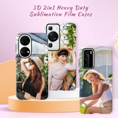 New Arrival 2in1 3D Film case Sublimation cover customized DIY Cell Phone case for Huawei P40,50,60 Series