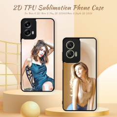 New Arrival Sublimation blank 2D TPU Phone Case for Moto G Play 5G 2024 DIY Shell With Aluminum Sheet
