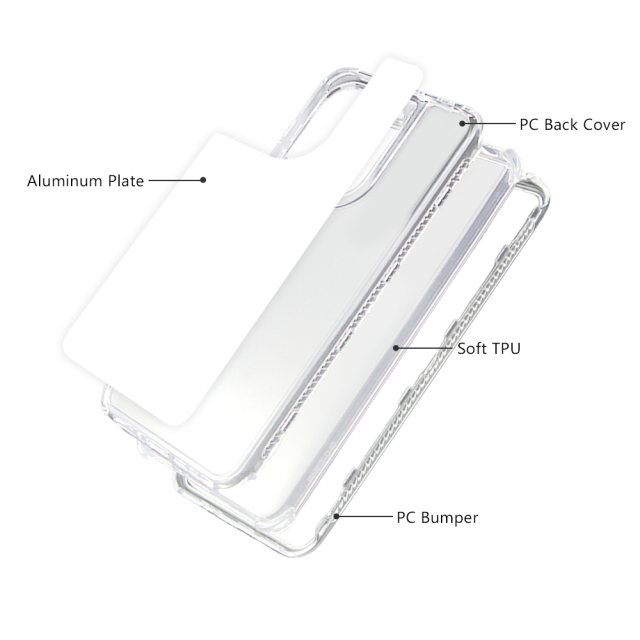 New arrival Sublimation 2D 3in1 Transparent Phone Case For Redmi Note 13 4G,Xiaomi 14 5G Xiaomi Series