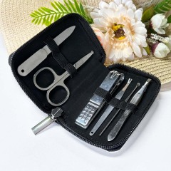 Sublimation PU Leather Nail Clipper Personal Care Tools Case Holder Diy Craft Manicure Set