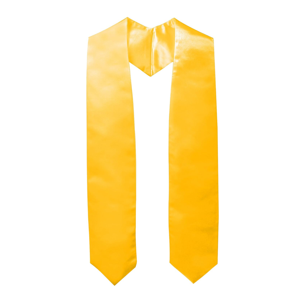 Sublimation DIY Blank Bachelor's Ribbon Unisex Graduation Stole  Adult Kids Graduation Stole Plain Graduation Honor Satin Stole for Men Women