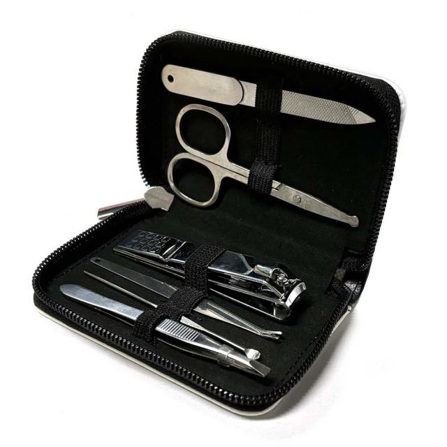 Sublimation PU Leather Nail Clipper Personal Care Tools Case Holder Diy Craft Manicure Set