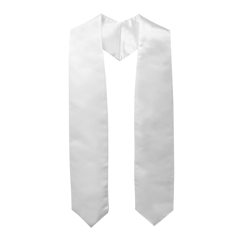 Sublimation DIY Blank Bachelor's Ribbon Unisex Graduation Stole  Adult Kids Graduation Stole Plain Graduation Honor Satin Stole for Men Women