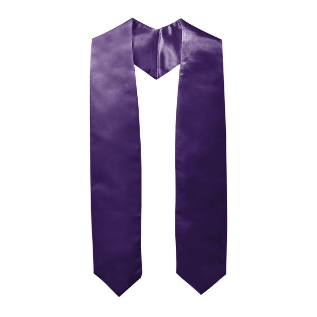 Sublimation DIY Blank Bachelor's Ribbon Unisex Graduation Stole  Adult Kids Graduation Stole Plain Graduation Honor Satin Stole for Men Women