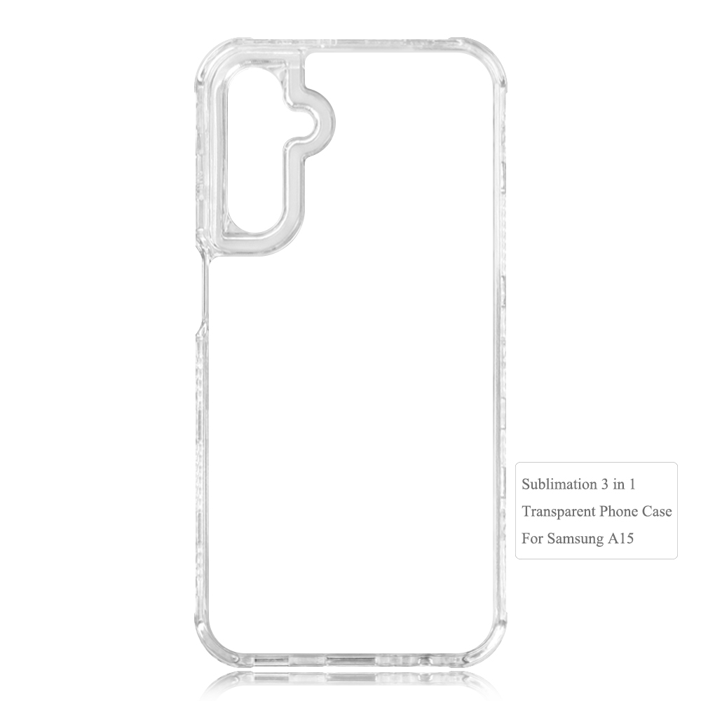 New arrival Sublimation 2D 3in1 Transparent Phone Case For Samsung A56 5G, A37, A27 Series