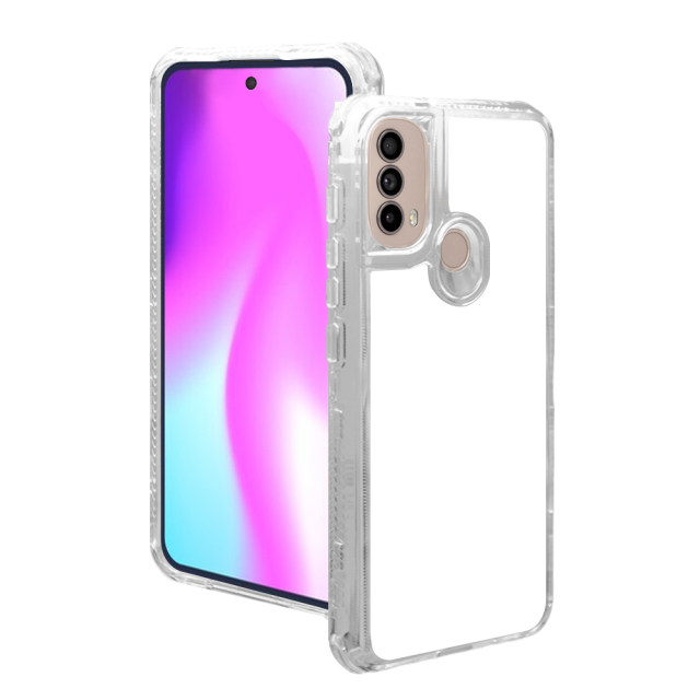 New arrival Sublimation 2D 3in1 Transparent Phone Case For Moto E30/E40,G34 Series