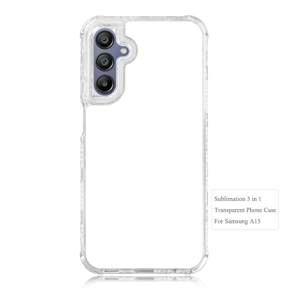 New arrival Sublimation 2D 3in1 Transparent Phone Case For Samsung A56 5G, A37, A27 Series