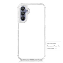 New arrival Sublimation 2D 3in1 Transparent Phone Case For Samsung A15,A20,S23,S24 Series