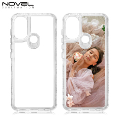 New arrival Sublimation 2D 3in1 Transparent Phone Case For Moto E30/E40,G34 Series