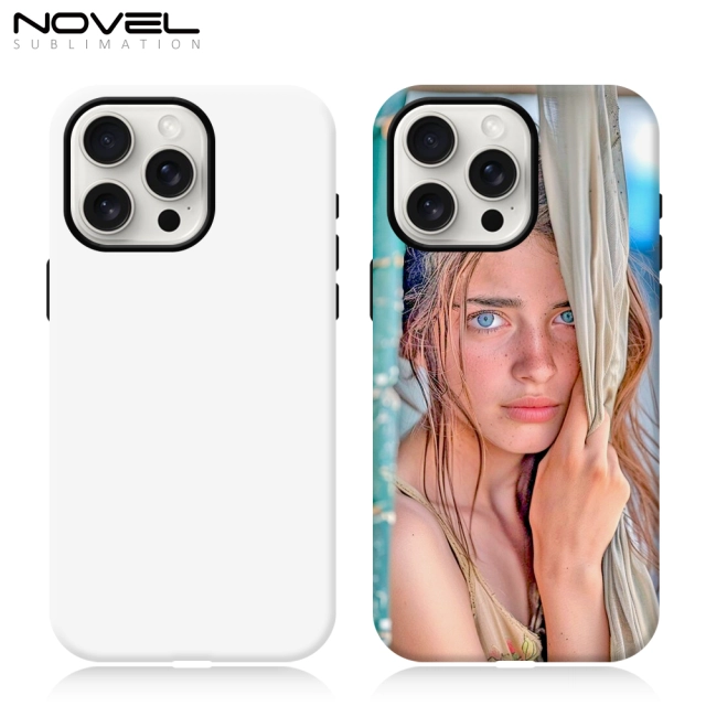 New Arrival Sublimation 3D 2in1 Film Phone Case for Magnetic Wireless Charging Cover Customized DIY Cell Phone Case for iPhone Series