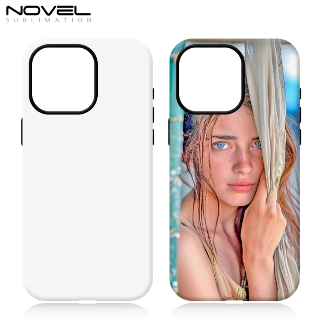 New Arrival Sublimation 3D 2in1 Film Phone Case for Magnetic Wireless Charging Cover Customized DIY Cell Phone Case for iPhone Series