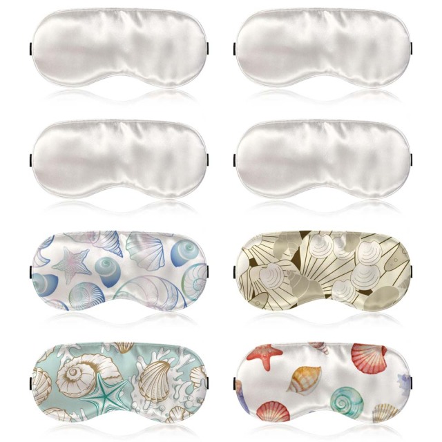 Sublimation Blank DIY Eyepatch For Heat Press Printing Imitation Silk Eye Masks