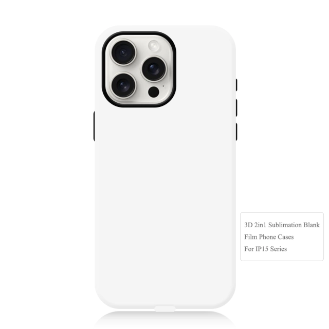 New Arrival Sublimation 3D 2in1 Film Phone Case for Magnetic Wireless Charging Cover Customized DIY Cell Phone Case for iPhone Series