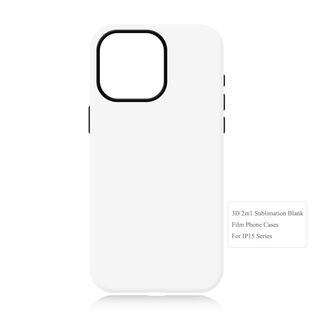 New Arrival Sublimation 3D 2in1 Film Phone Case for Magnetic Wireless Charging Cover Customized DIY Cell Phone Case for iPhone Series