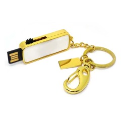 New Arrival Personalized Sublimation Blank USB Flash Drive Keychain Metal Keyring Heat Transfer Keychain Dye Keyrings
