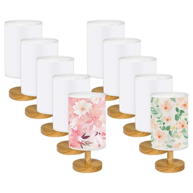 New Arrival Sublimation Blank LED Bedside Night Light Home Custom Decoration Blank Pendant Lights MDF+PET LED Lamp