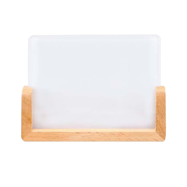 New Arrival Sublimation Acrylic Photo Frame Home Custom Decoration Blank Pendant Sublimation Photo Frames with Wooden Base