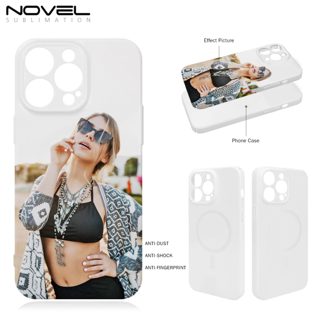 New Arrival 3D Film Sublimation Fine Hole Magnetic Phone Case For iPhone 15,14,13 Series for Magnetic Wireless Charging
