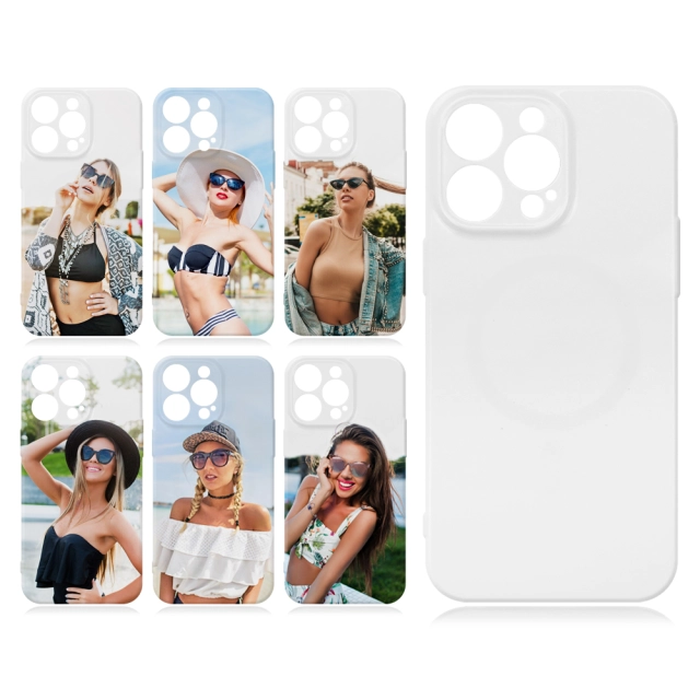 New Arrival 3D Film Sublimation Fine Hole Magnetic Phone Case For iPhone 15,14,13 Series for Magnetic Wireless Charging