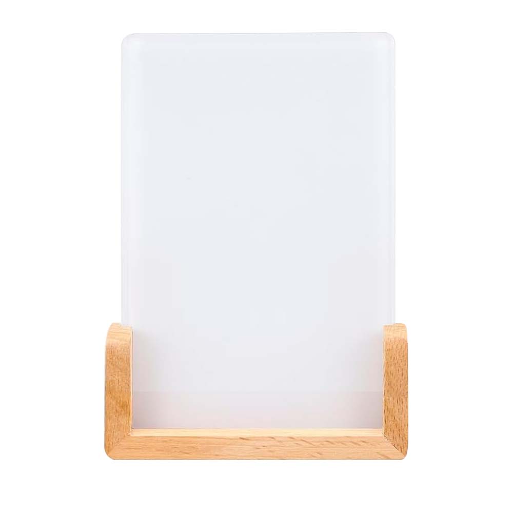 New Arrival Sublimation Acrylic Photo Frame Home Custom Decoration Blank Pendant Sublimation Photo Frames with Wooden Base