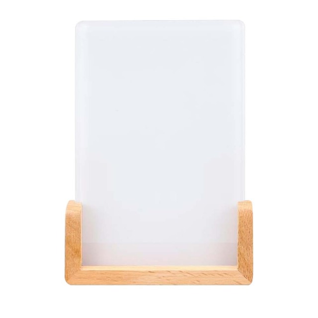New Arrival Sublimation Acrylic Photo Frame Home Custom Decoration Blank Pendant Sublimation Photo Frames with Wooden Base