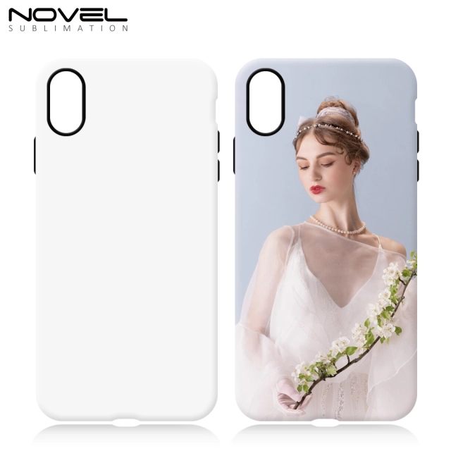 New Arrival 3D 2in1 Film Case Sublimation Cover Customized DIY Cell Phone Case for iPhone 7/8,12,14,15 Series