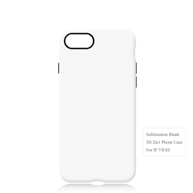 New Arrival 3D 2in1 Film Case Sublimation Cover Customized DIY Cell Phone Case for iPhone 7/8,12,14,15 Series