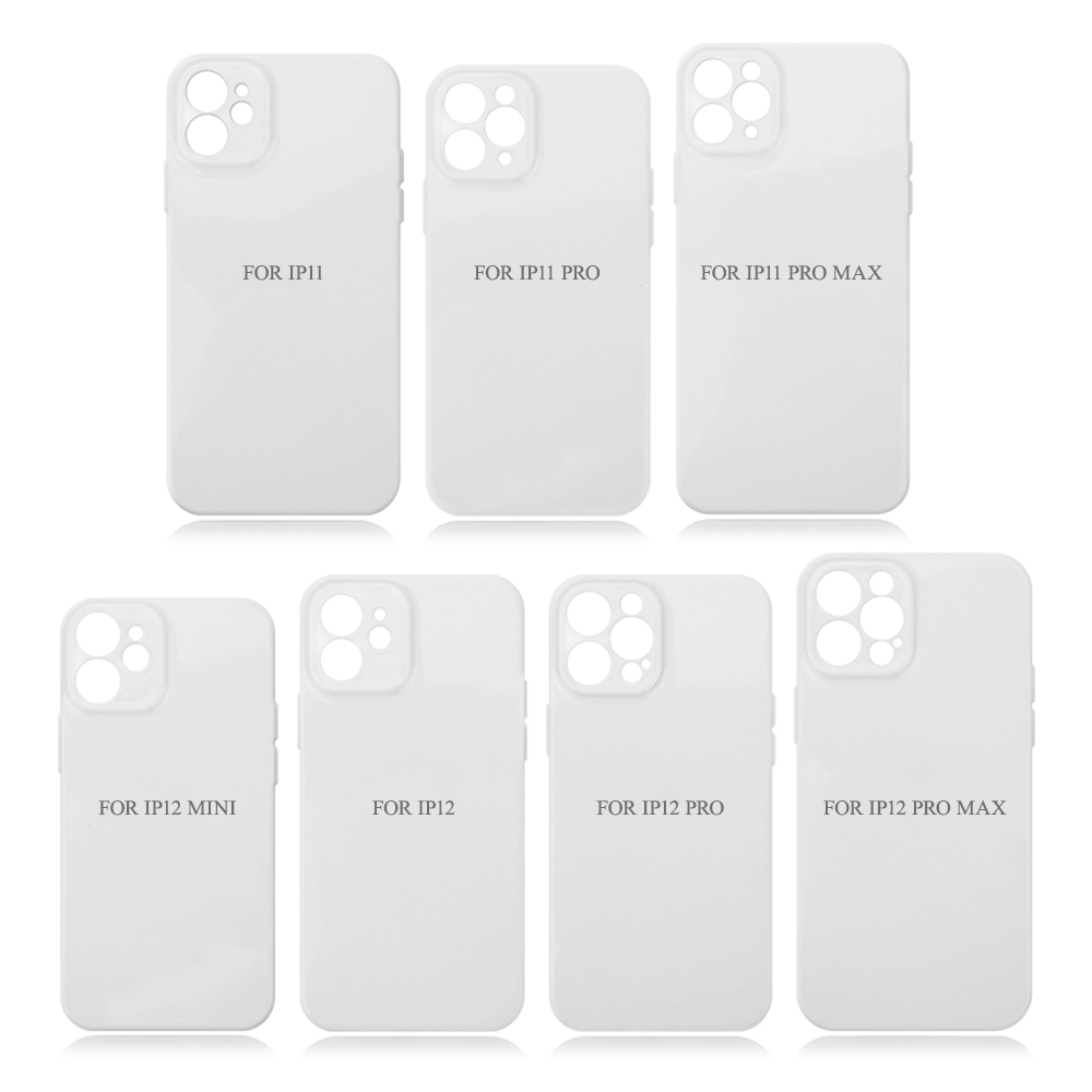 Sublimation 3D Film TPU Phone Case For iPhone 17,16,15,14,13,12 Series Sublimation 3D Soft Coated Phone Case 3D Heat Transfer Silicone Phone Case