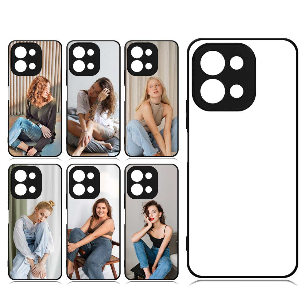 Sublimation Blank 2D TPU Phone Case With Aluminum Insert For Vivo Y53,Y03 4G,Vivo Y28 DIY Logo Phone Case