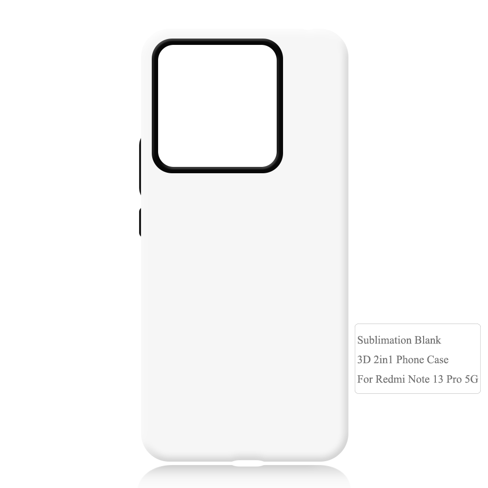 New Arrival 3D 2in1 Film Case Sublimation Cover Customized DIY Cell Phone Case for Redmi Note 13,Redmi Note 13 Pro Series