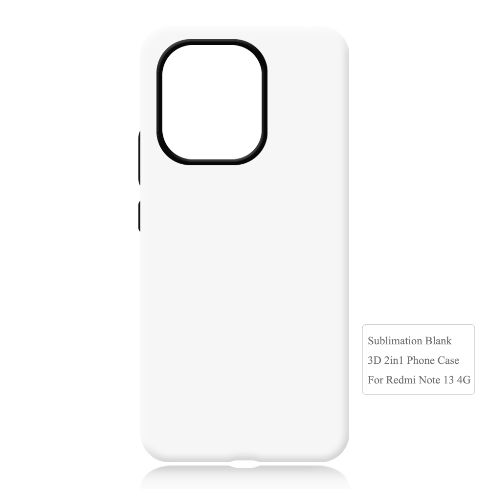 New Arrival 3D 2in1 Film Case Sublimation Cover Customized DIY Cell Phone Case for Redmi Note 13,Redmi Note 13 Pro Series