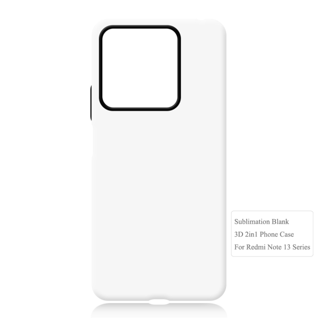 New Arrival 3D 2in1 Film Case Sublimation Cover Customized DIY Cell Phone Case for Redmi Note 13 Series