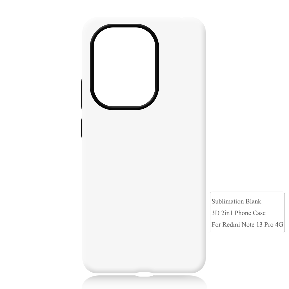 New Arrival 3D 2in1 Film Case Sublimation Cover Customized DIY Cell Phone Case for Redmi Note 13,Redmi Note 13 Pro Series