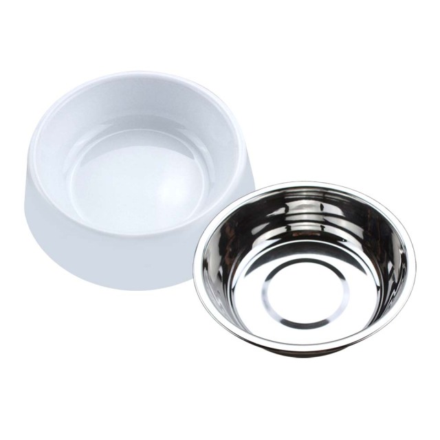 Sublimation Printable Pet Bowl with Stainless Steel Bowl Food Bowl Dishes Water Bowl Cat Feeder Bowl for Small Medium Puppy Dogs Pets