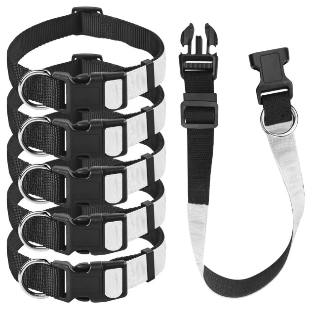 Custom Sublimation Blank Adjustable Dog Collar With Different Size Nylon Dog Collar